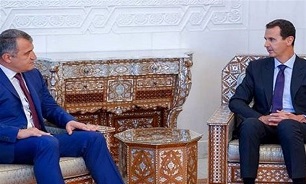 تاکید اسد و ببیلوف بر اهمیت توسعه روابط سوریه و اوستیای جنوبی