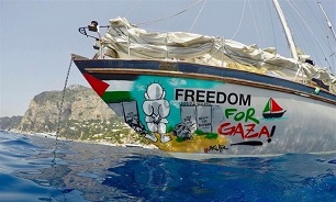 نزدیک شدن کشتی آزادی به سواحل غزه