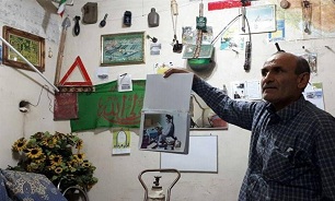 گفت‌وگو با جانبازی که زیرزمین خانه‌اش موزه است