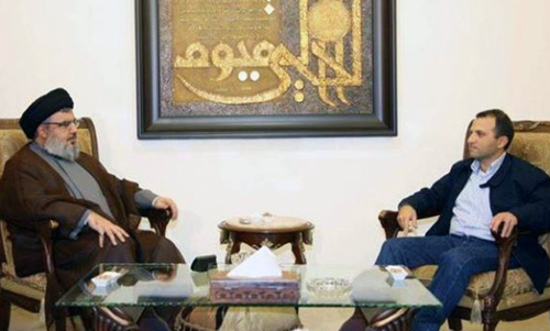 نصرالله و باسیل درباره تشکیل دولت لبنان رایزنی کردند