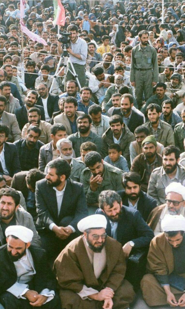 عکس کمتر دیده شده از روحانی، جهانگیری و حاج قاسم سلیمانی