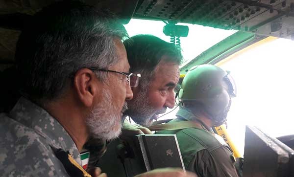 بررسی مناطق سیل‌زده خوزستان توسط فرماندهان عملیات ارتش در خوزستان و لرستان