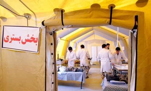 سرهنگ حسین‌زاده: روزانه ۴ هزار نفر در بیمارستان صحرایی ارتش در گلستان وزیریت می‌شوند