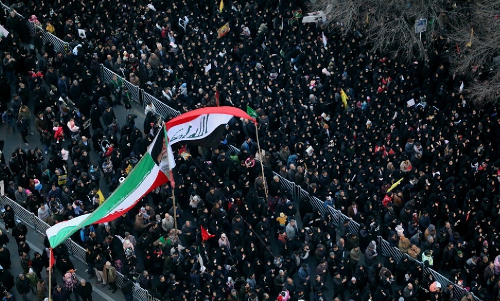 خروش جمعیت میلیونی تهرانی‌ها برای برقه سپهبد «شهید سلیمانی»