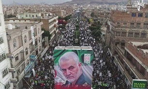 راهپیمایی باشکوه مردم یمن در محکومیت ترور  سردا «شهید سلیمانی»