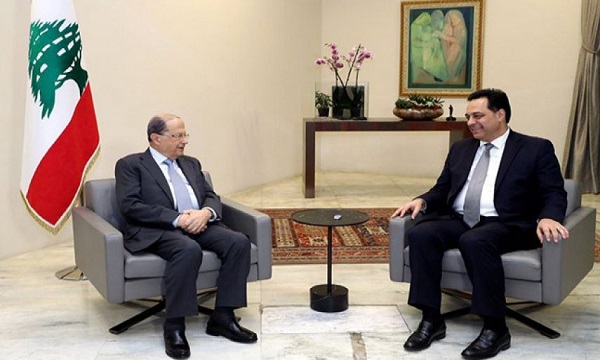 دیدار «عون» و «دیاب»/ تداوم رایزنی‌ها برای تشکیل کابینه لبنان