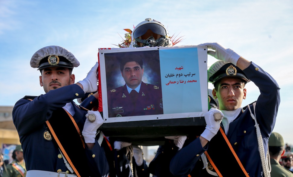 پیکر خلبان شهید «محمدرضا رحمانی» در ستاد فرماندهی نهاجا تشییع شد
