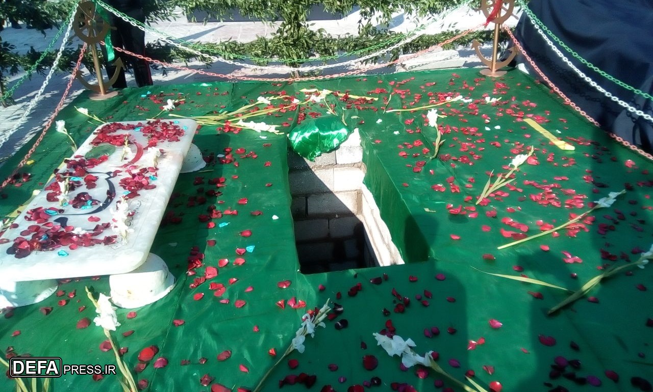 پیکر شهید گمنام دفاع مقدس در ستاد نداجا تشییع و خاکسپاری شد