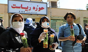 تقدیر دانشجویان بسیجی خوزستان از مدافعان سلامت در اهواز