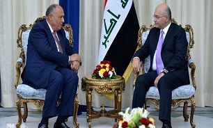 وزیر خارجه مصر پیام السیسی را تقدیم رئیس جمهور عراق کرد
