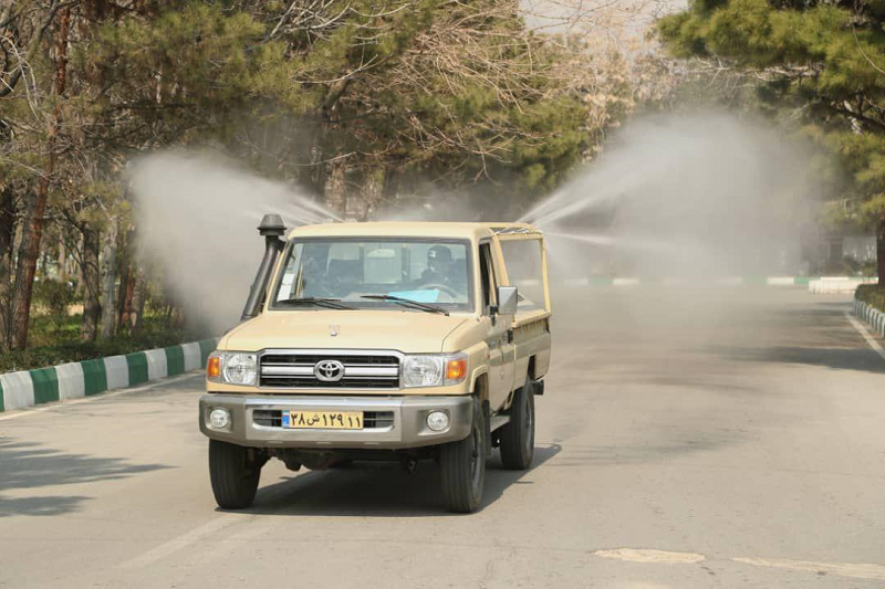 رونمایی از خودرو‌های جدید رفع آلودگی نیروی زمینی ارتش