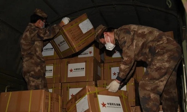 کمک‌های پزشکی ارتش چین وارد ایران شد