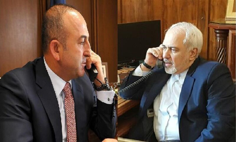 وزیر خارجه ترکیه با ظریف گفتگو کرد
