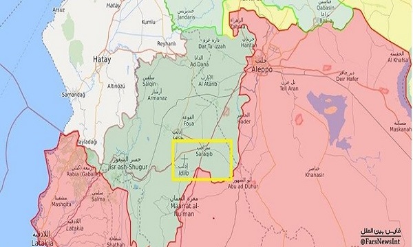 یک منبع روس بازاشغال «سراقب» را تکذیب کرد؛ شهر در کنترل ارتش سوریه است