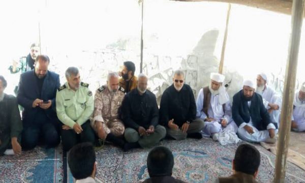 حضور سردار «پاکپور» در جمع عزاداران عاشورای حسینی در زاهدان