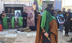 اجرای نمایش خیابانی «ابوالاحرار» در مرز چذابه