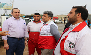 خدمات جمعیت هلال احمر تا 15 آبان‌ ماه در مرزهای خوزستان ادامه دارد