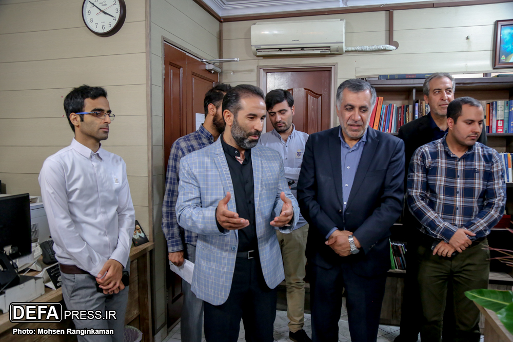 «نیکنام حسینی‌پور» از خبرگزاری دفاع مقدس بازدید کرد