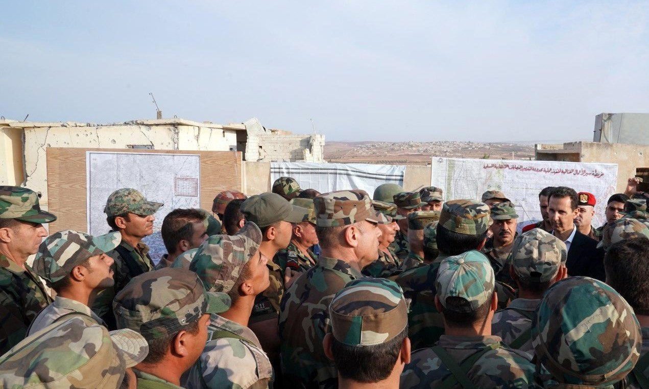 حضور غیرمنتظره «بشار اسد» در خط مقدم نبرد در حومه «ادلب»