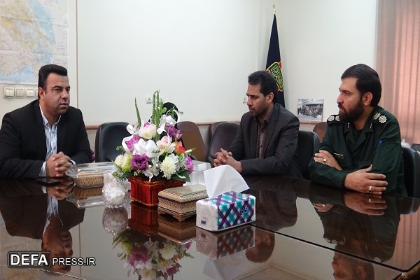 مسئول بازداشتگاه کرمان با مدیر کل حفظ آثار این استان دیدار کرد