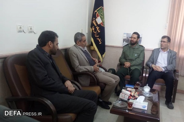 دیدار مدیرکل بنیاد شهید با مدیرکل حفظ آثار استان کرمان
