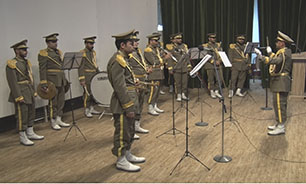 برگزیده شدن گروه موزیک رزم نوازان تیپ 192 زرهی ارتش در جشنواره استانی ترنم فتح