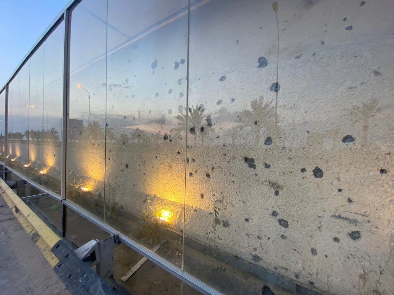 دیوار فرودگاه بغداد، تابلوی جنایت آمریکا علیه رهبران مقاومت+ تصاویر