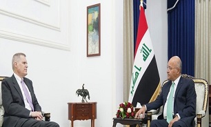 «صالح» در دیدار با سفیر آمریکا بر مخالفت با تعرض به حاکمیت عراق تاکید کرد