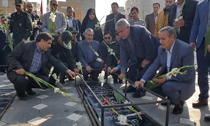 ادای احترام مدیرکل حفظ آثار دفاع مقدس اردبیل به مقام شهدای گمنام شورابیل