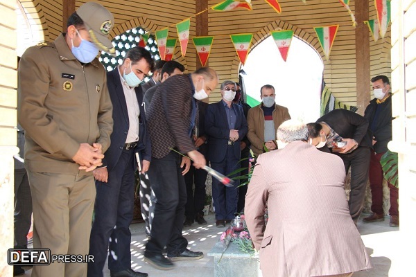 افتتاح یادمان شهید گمنام  دانشگاه فنی و حرفه ای شاهرود در سمنان