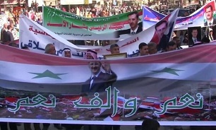 مردم سوریه در حمایت از «بشار اسد» تظاهرات کردند