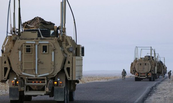 هدف قرار گرفتن یک کاروان ارتش آمریکا در جنوب شرق عراق