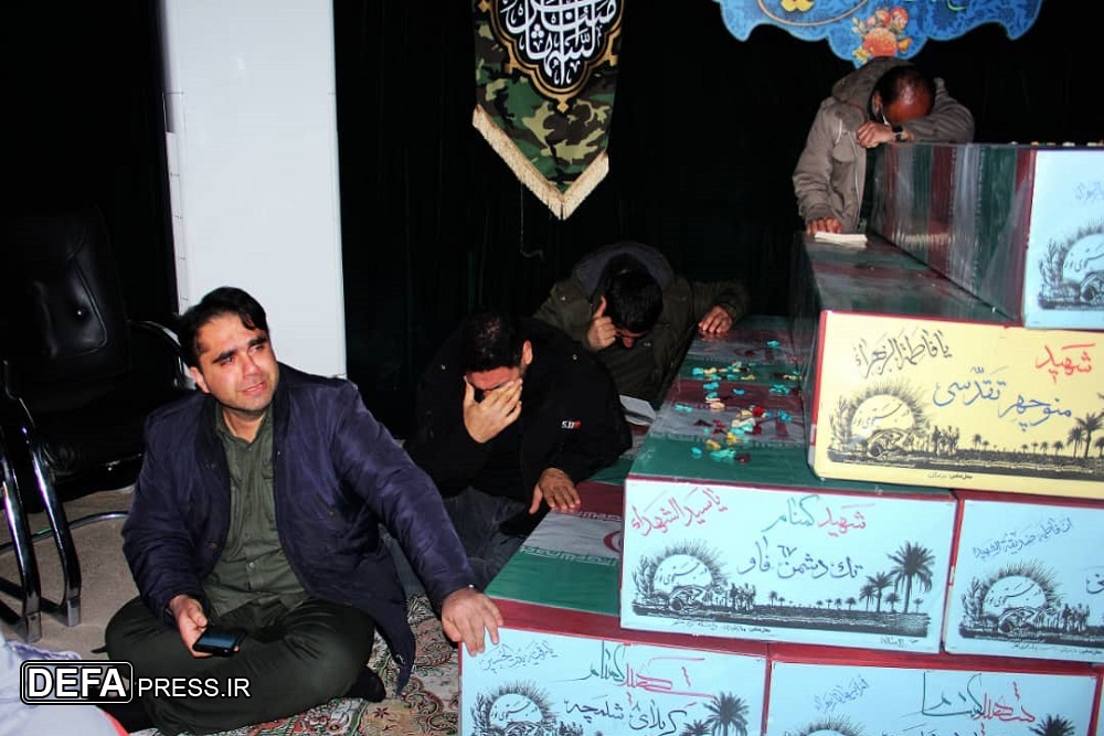 وداع با پیکر ۱۰ شهید دفاع مقدس در شهرهای مازندران