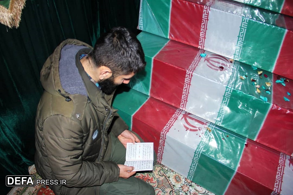 وداع با پیکر ۱۰ شهید دفاع مقدس در شهرهای مازندران