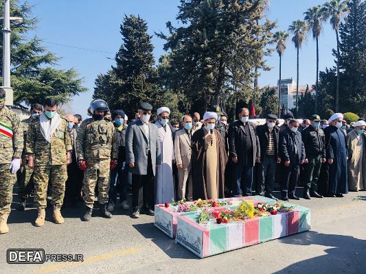 تشییع پیکر ۲ شهید گمنام ۱۸ و ۲۷ ساله در رامسر