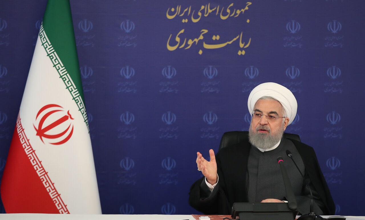 سخنرانی روحانی در مراسم افتتاح پروژه‌های بنیاد شهید آغاز شد