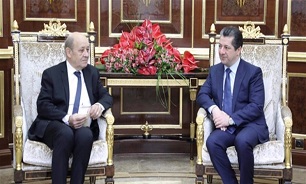گفت‌وگوی تلفنی نخست‌وزیر اقلیم کردستان عراق با وزیر خارجه فرانسه