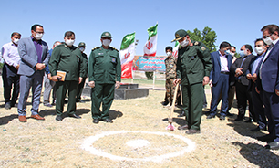 مراسم کلنگ زنی ساخت یادمان شهدای گمنام در شهر بستان