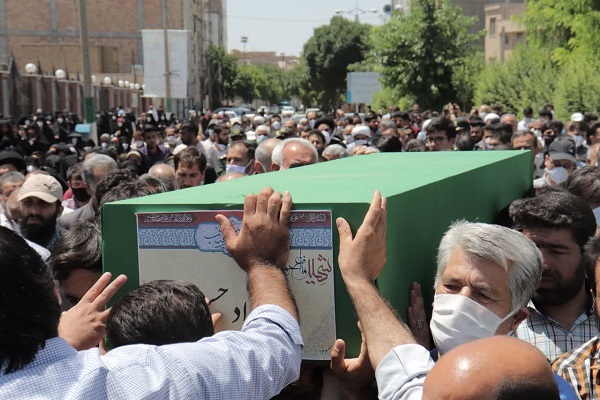 پیکر شهید مدافع حرم «سید جواد حسینی» در پاکدشت تشییع شد+تصاویر