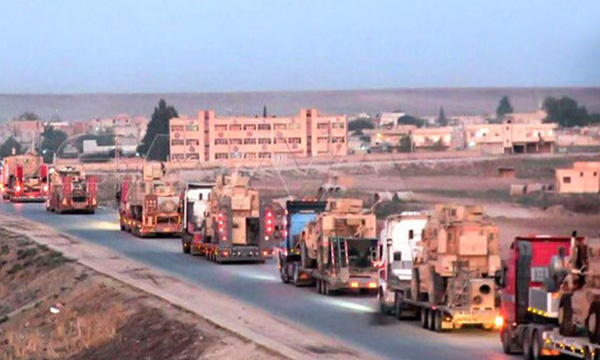 ورود 45 کامیون متعلق به ارتش تروریستی آمریکا به سوریه