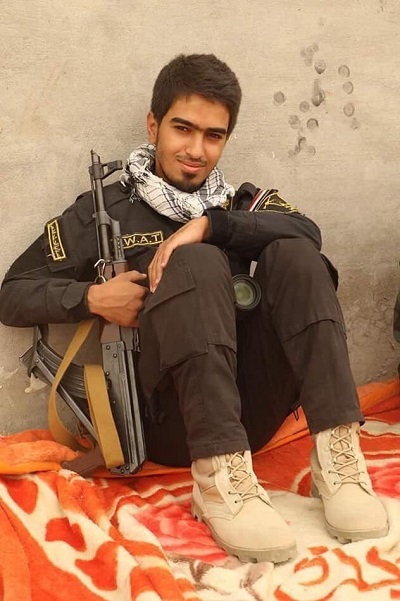 مجاهدت خبرنگار جنگی جبهه مقاومت عراق +عکس