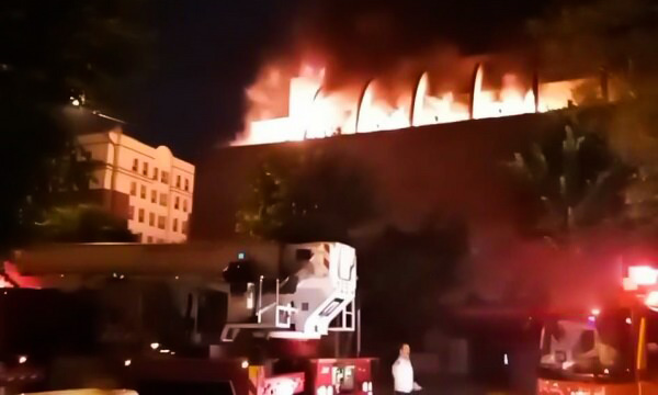 آتش‌سوزی در مجتمع «زیتون» شهرک شهید بروجردی