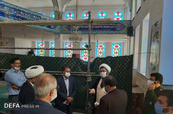 امامزاده «ابوالقاسم» دهستان «نصرآباد» غبارروبی و عطر افشانی شد+تصاویر
