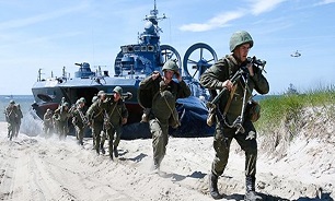 برگزاری رزمایش 150 هزار نفری ارتش روسیه در دریای خزر و سیاه
