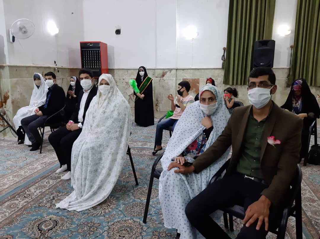 سه زوج سادات در مراسم ازدواج خود را در امامزاده روح الله جشن گرفتند+ تصاویر
