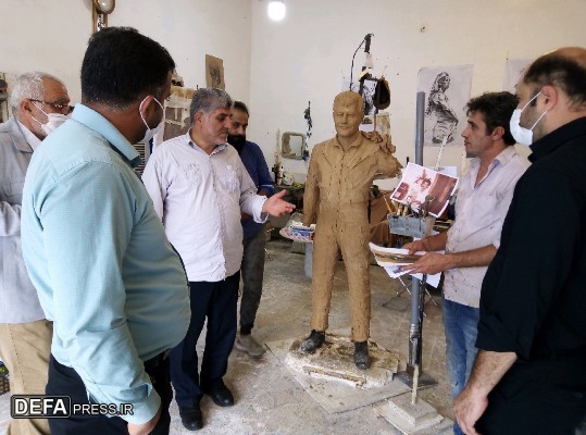 بازدید بازرسان نهاجا و هواپیمایی اوج از مراحل ساخت المان اف ۵ خلبان شهید «ذبیحی» + تصاویر