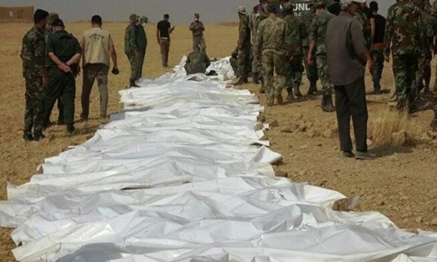 کشف 2 گور جمعی حاوی اجساد 57 سرباز سوری قربانی داعش