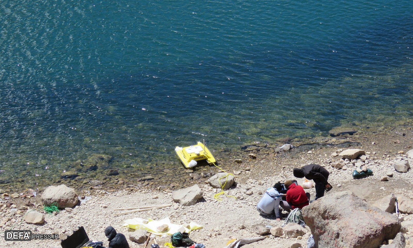 تهیه نقشه سه‌بعدی دریاچه سبلان به وسیله شناور بدون سرنشین