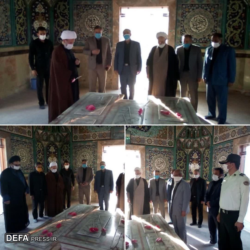 تصاویر/ گلباران مزار شهدای گمنام شریف آباد