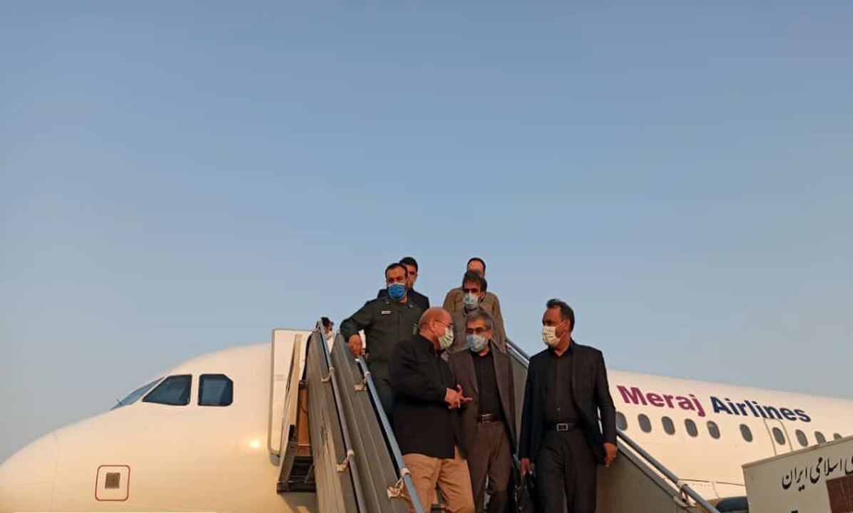 رئیس مجلس شورای اسلامی وارد فرودگاه کنارک شد